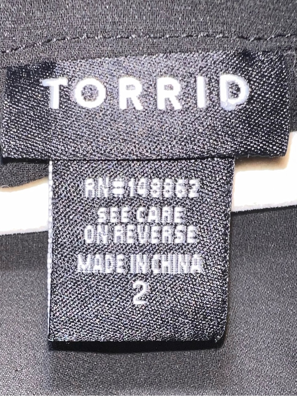 Torrid Black Sheer Ruffle Button-Front Blouse - Picture 4 of 5